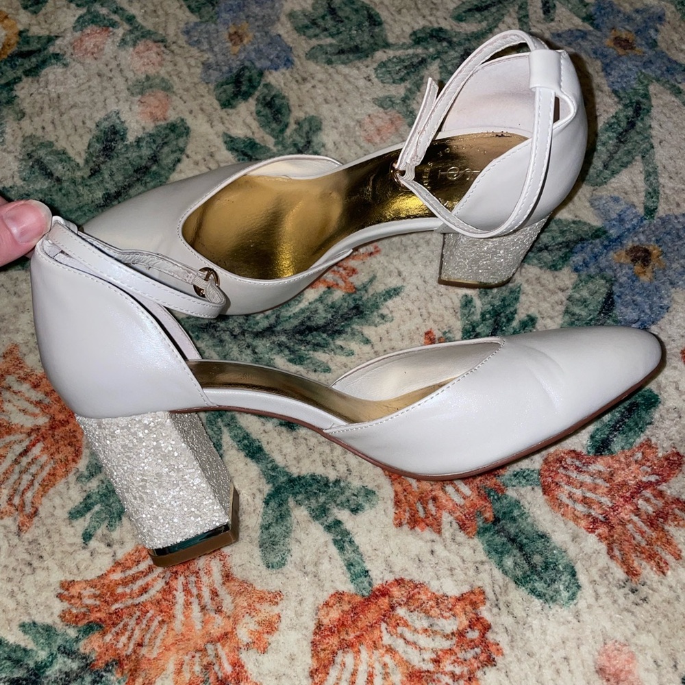Ivory Bridal Shoes - Hand crafted, worn once for 4 hours